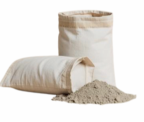 OPC and PPC cement bags at a construction site
